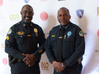 BAL_HARBOR_POLICE-2 The Chief of Police and a sergeant taking a picture